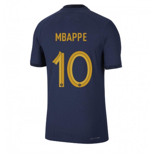 Frankrike Kylian Mbappe #10 Hjemmedrakt VM 2022 Kortermet Frankrike Kylian Mbappe #10 Hjemmedrakt VM 2022 Kortermet